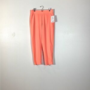 Athleta Vibrant Coral Brooklyn ankle pants side panel 10